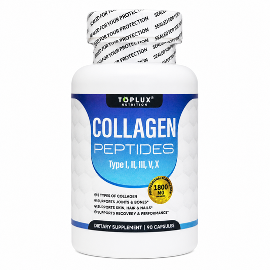 Collagen Peptides Toplux en Cápsulas  - Da firmeza a piel, cabello y articulaciones